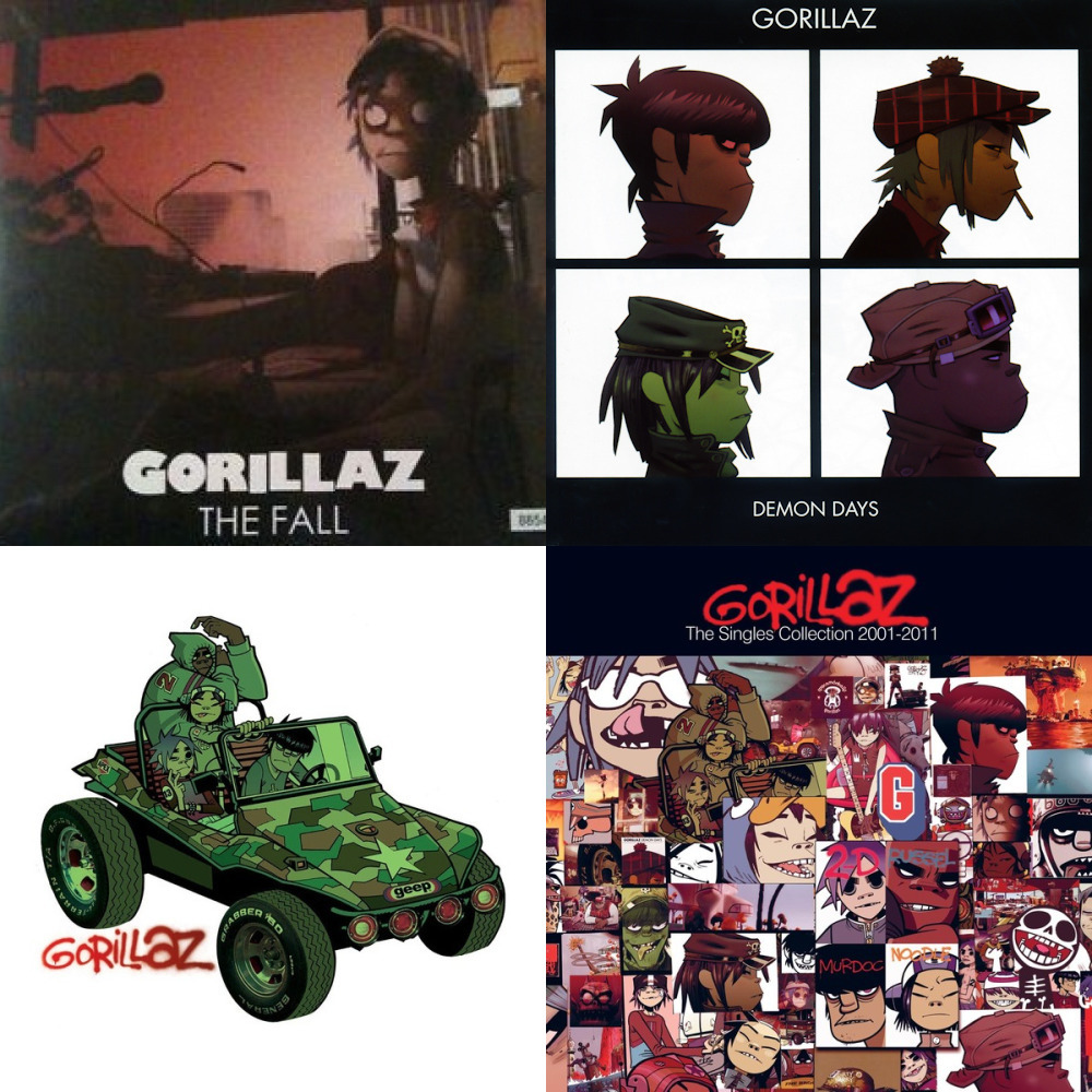 Включи gorillaz. The Gorillaz album 2000. Gorillaz первый альбом. Gorillaz обложка первого альбома. Gorillaz треки.